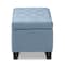 Baxton Studio Michaela Modern Light Blue Upholstered Storage Ottoman 146-8349 - alternate 7
